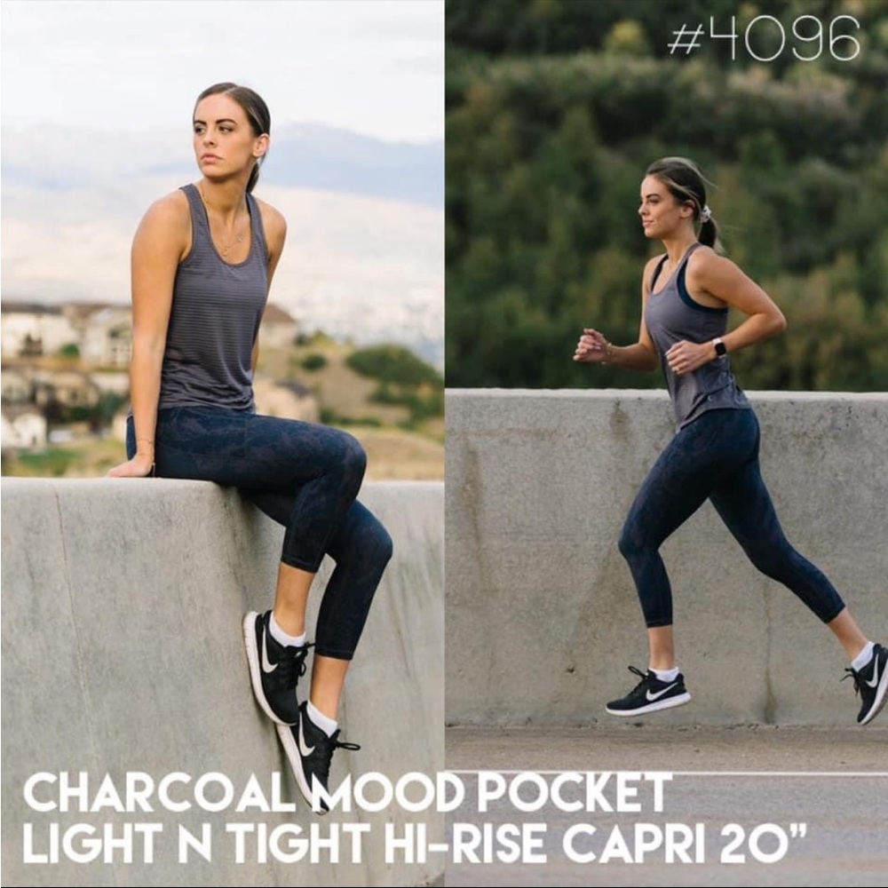 Zyia light and tight charcoal mood capri